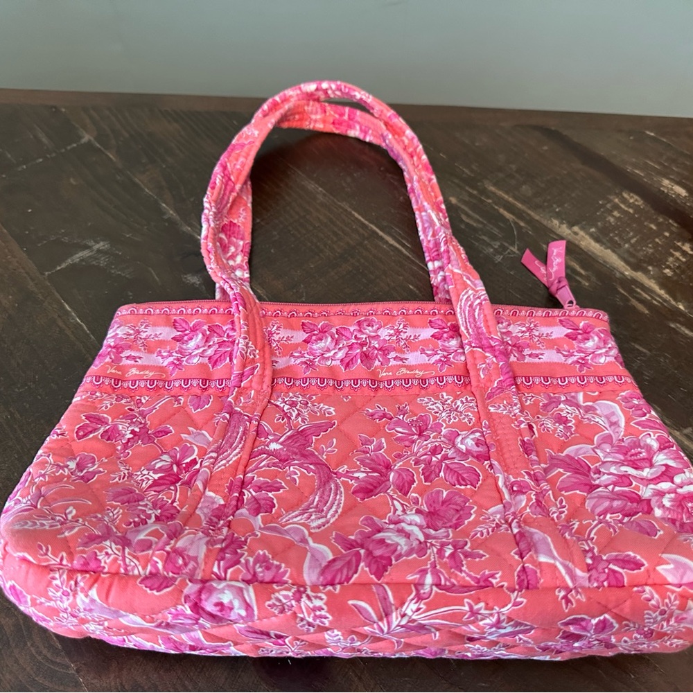 Vera Bradley Pink Floral Quilted Tote